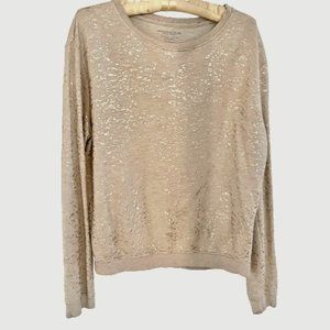 Majestic Filatures Gold Fleck Sweatshirt Size 2 s /m
